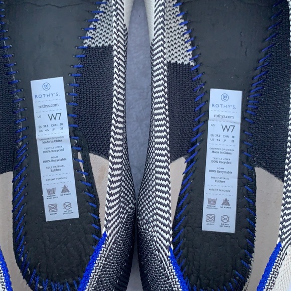 Rothy’s Captoe Round Flats sz 7 - Picture 12 of 16